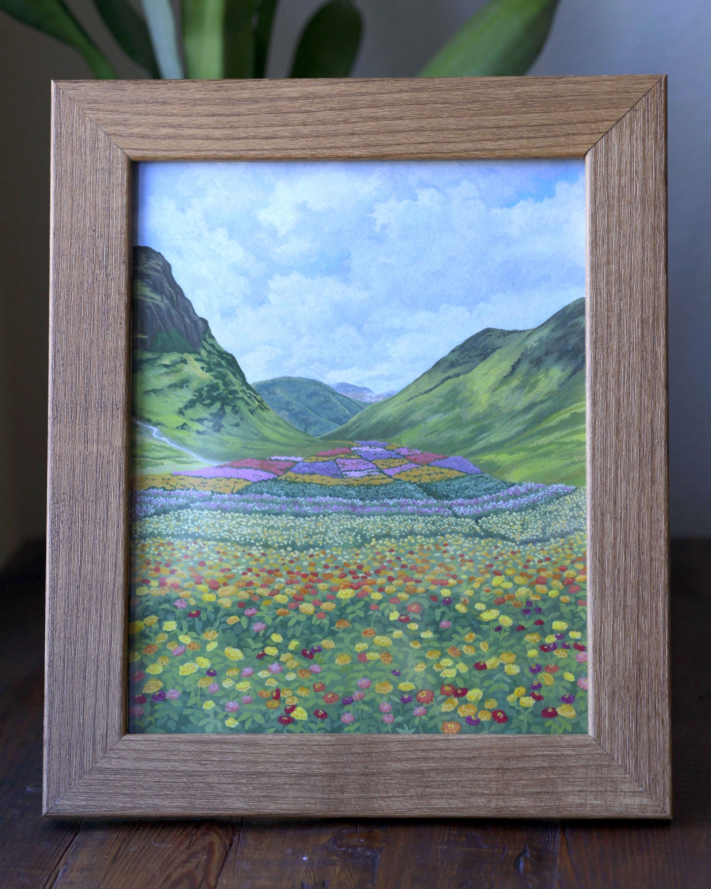 ORIGINAL Flower Field in the Mountains