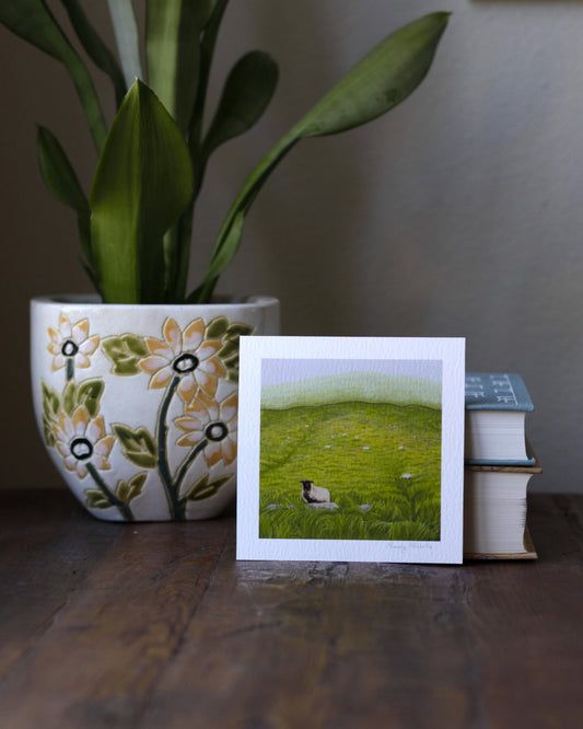 Sheep Print 5x5