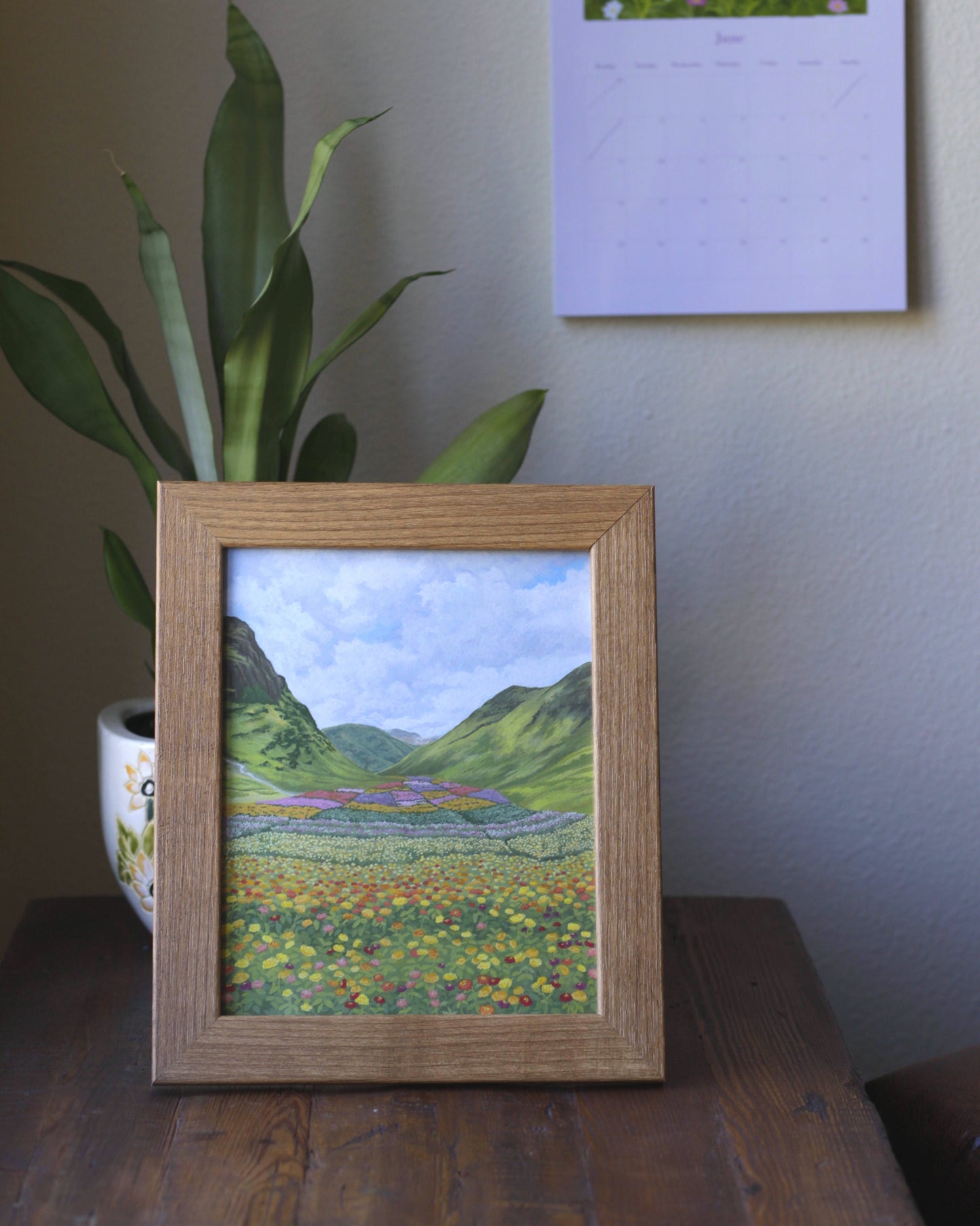 ORIGINAL Flower Field in the Mountains