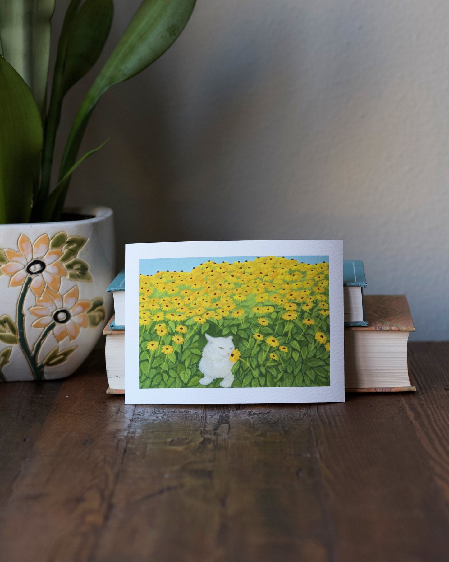 Black Eyed Susan's Cat Print 5x7