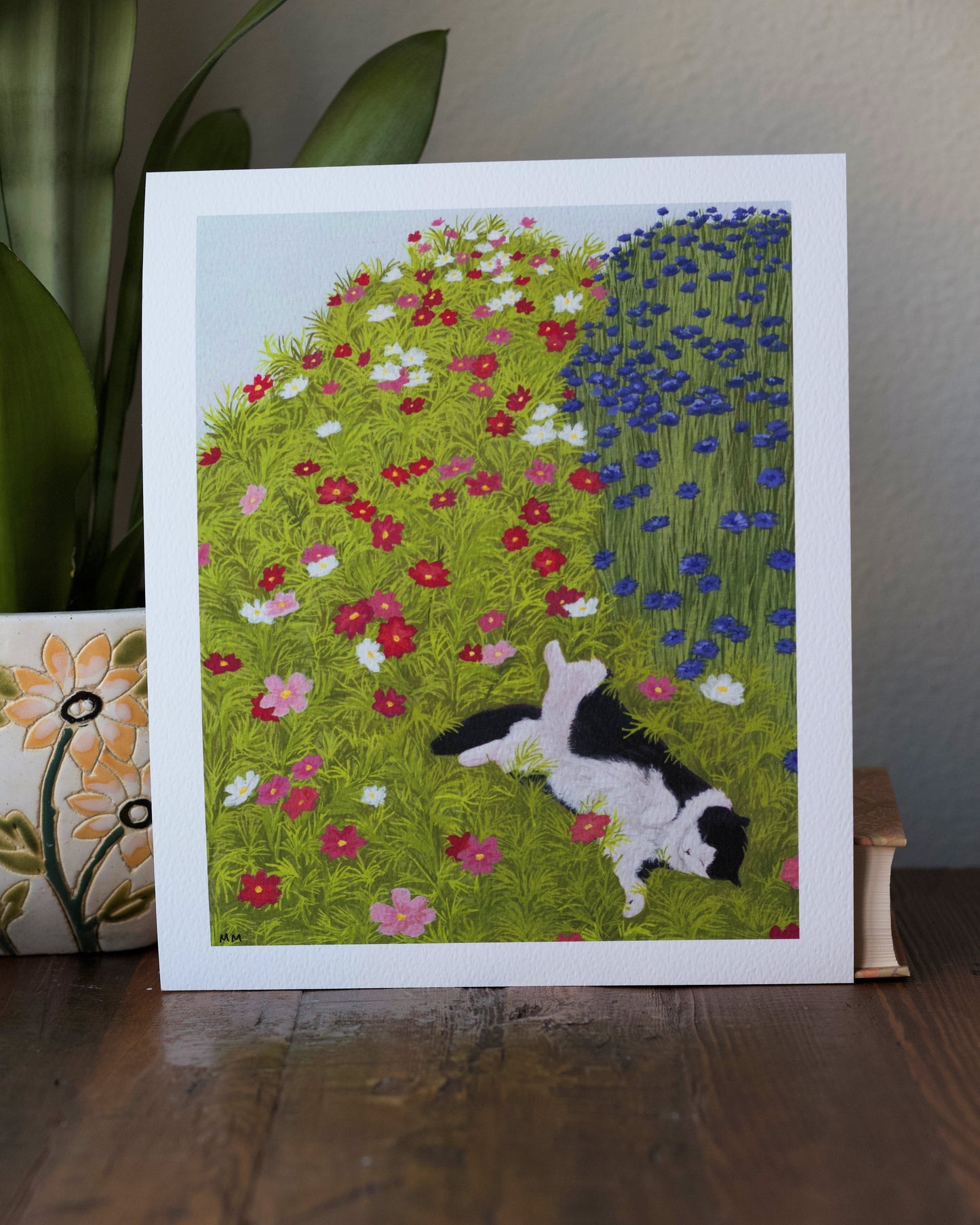 Kitty in the Cosmos Print