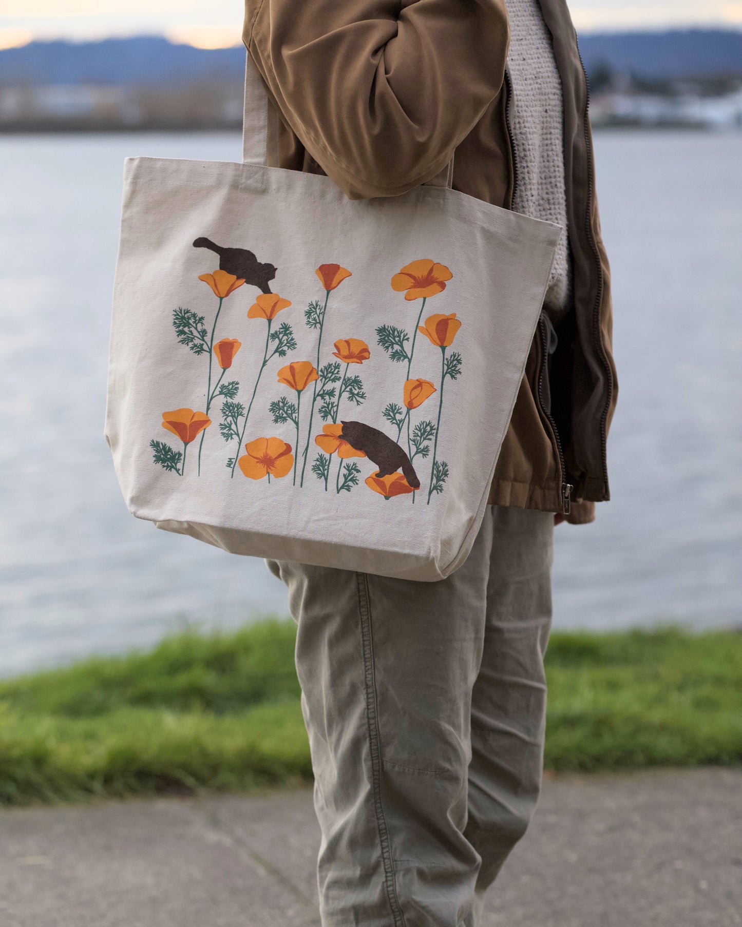 Poppy Kitty Tote